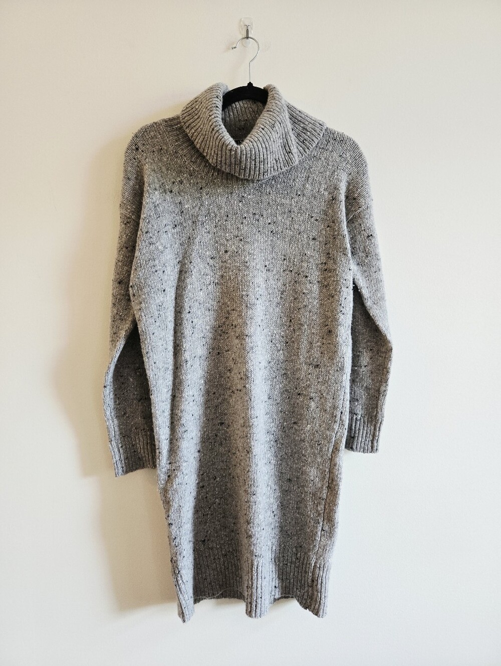 LAUREN RALPH LAUREN I XS Oversized Chunky Sweater Dress I grey